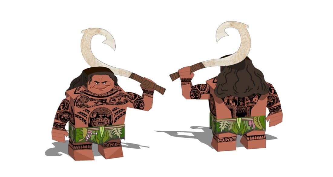 Maui 3D Paper Craft- DIY Paper crafts