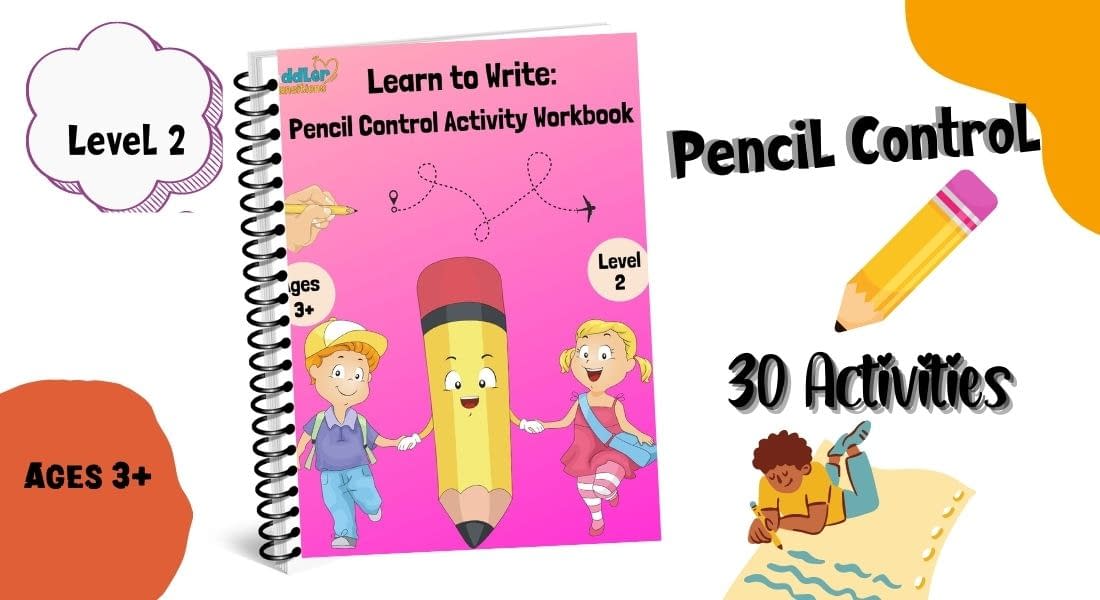 Learn to Write: Pencil Control Activity Workbook -Level 2