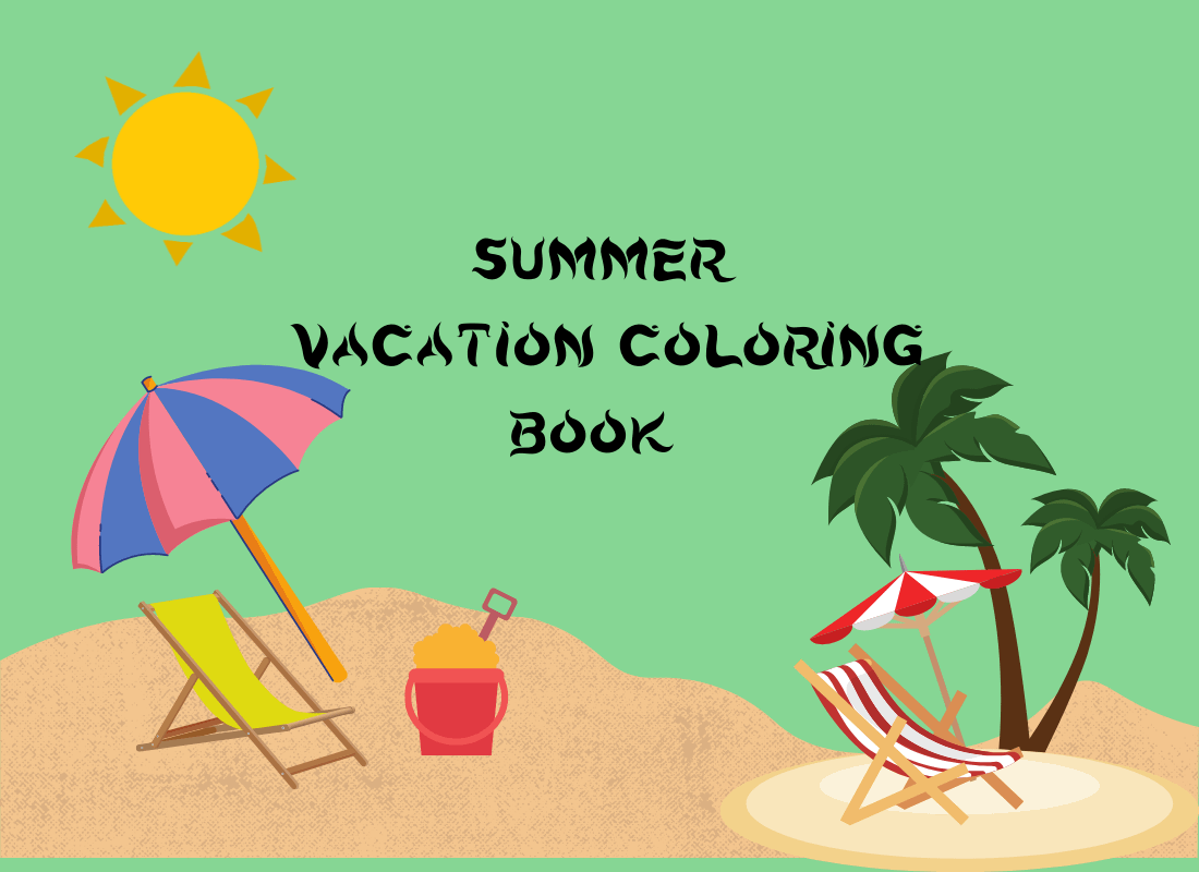 Summer vacation Coloring Book