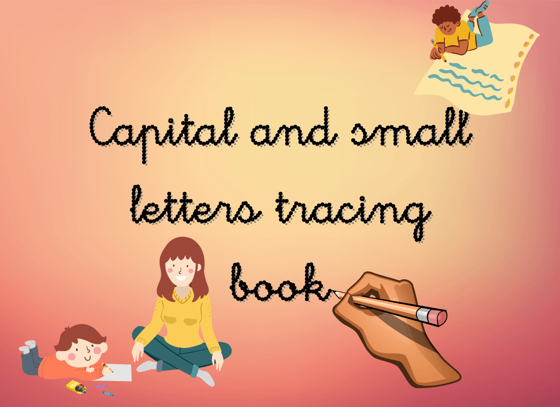 Capital and small letters tracing book