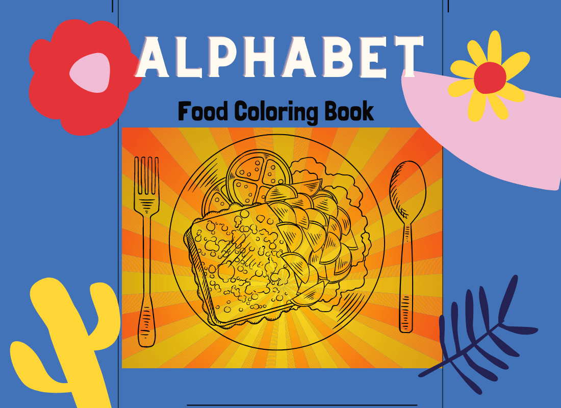 A-Z Food Sightwords Tracing and Coloring Book