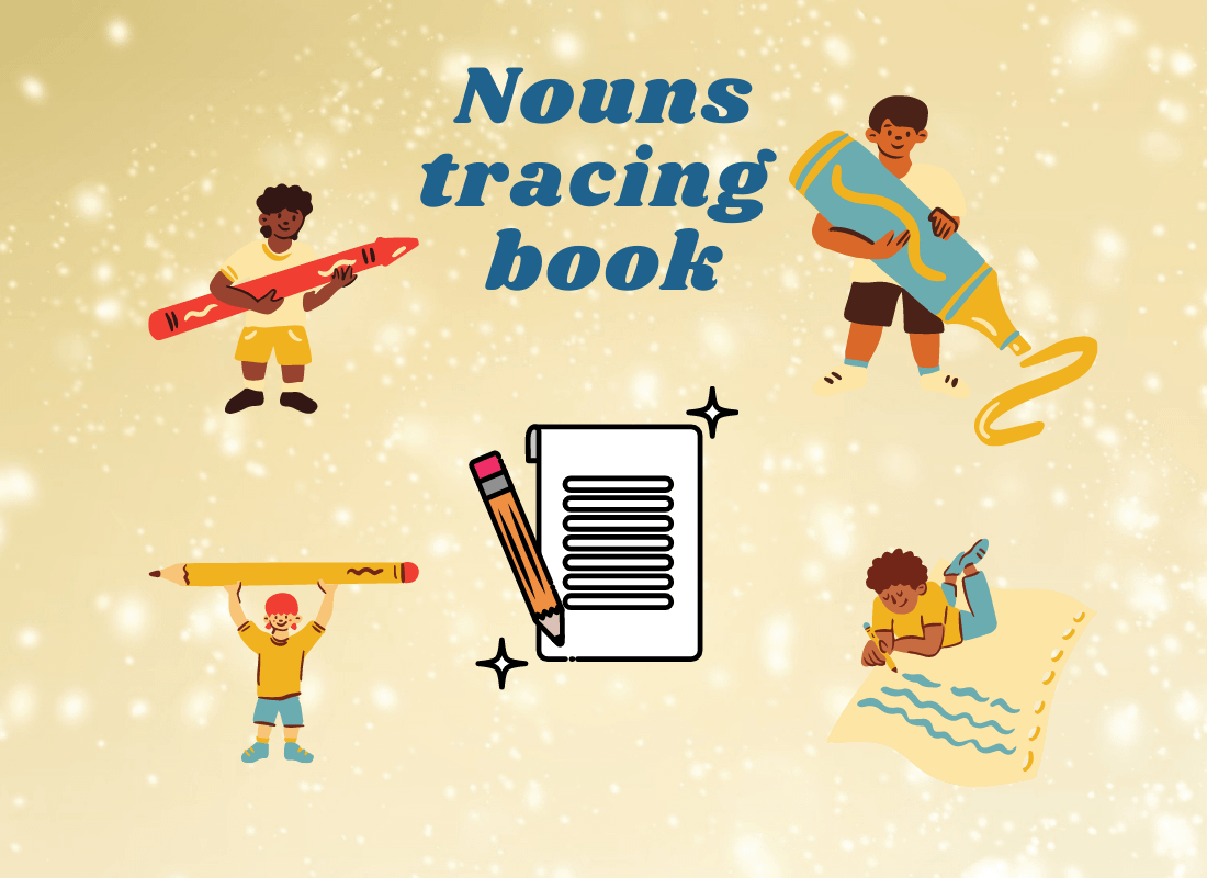 Nouns tracing book