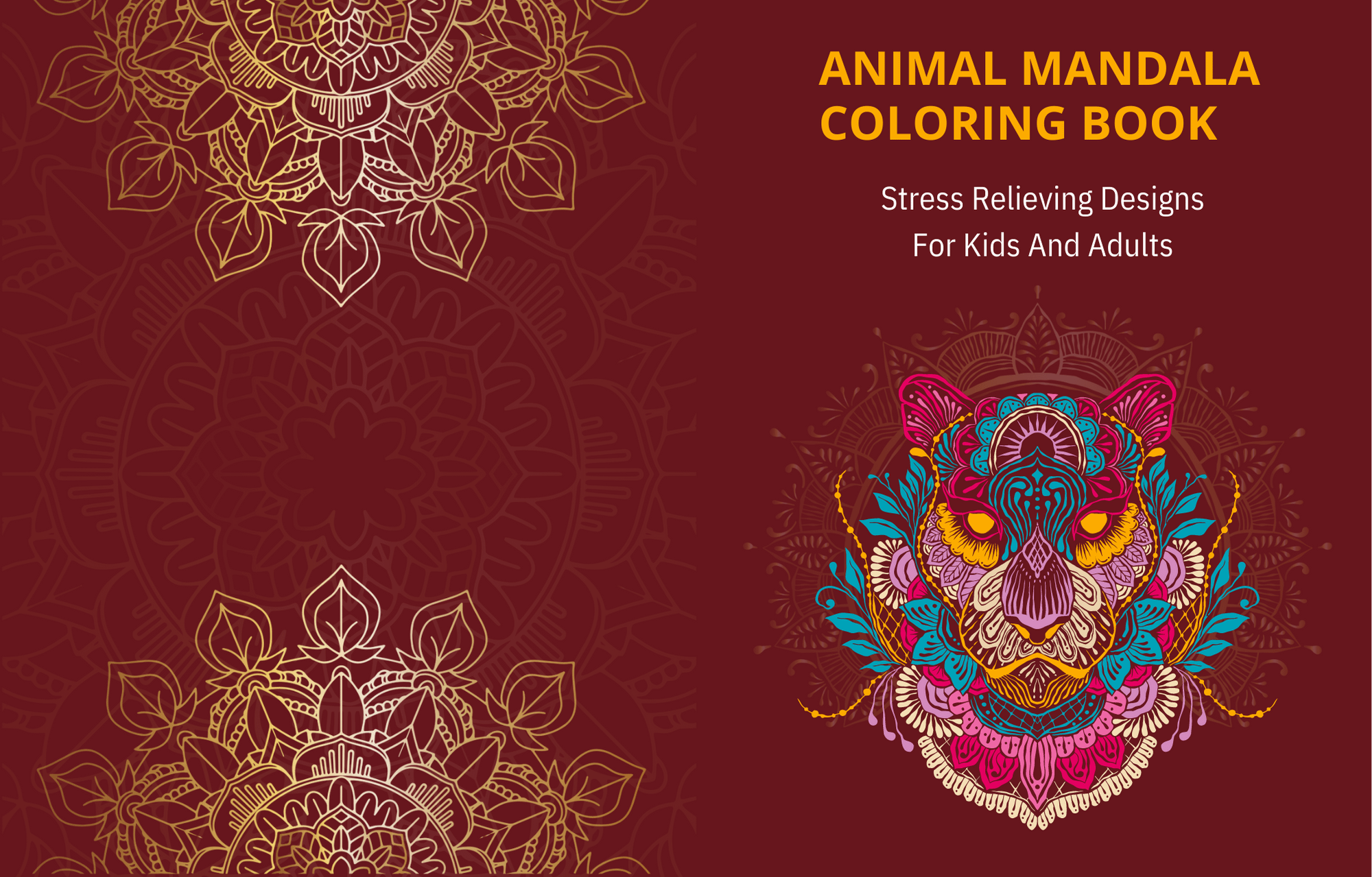 Animal mandala Coloring Book
