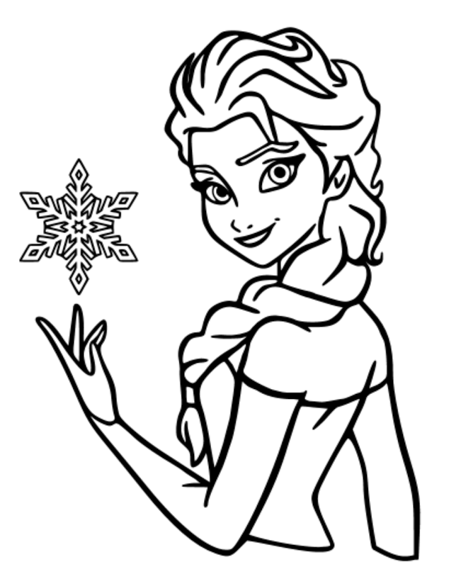 Elsa Coloring Page ( Frozen 2)