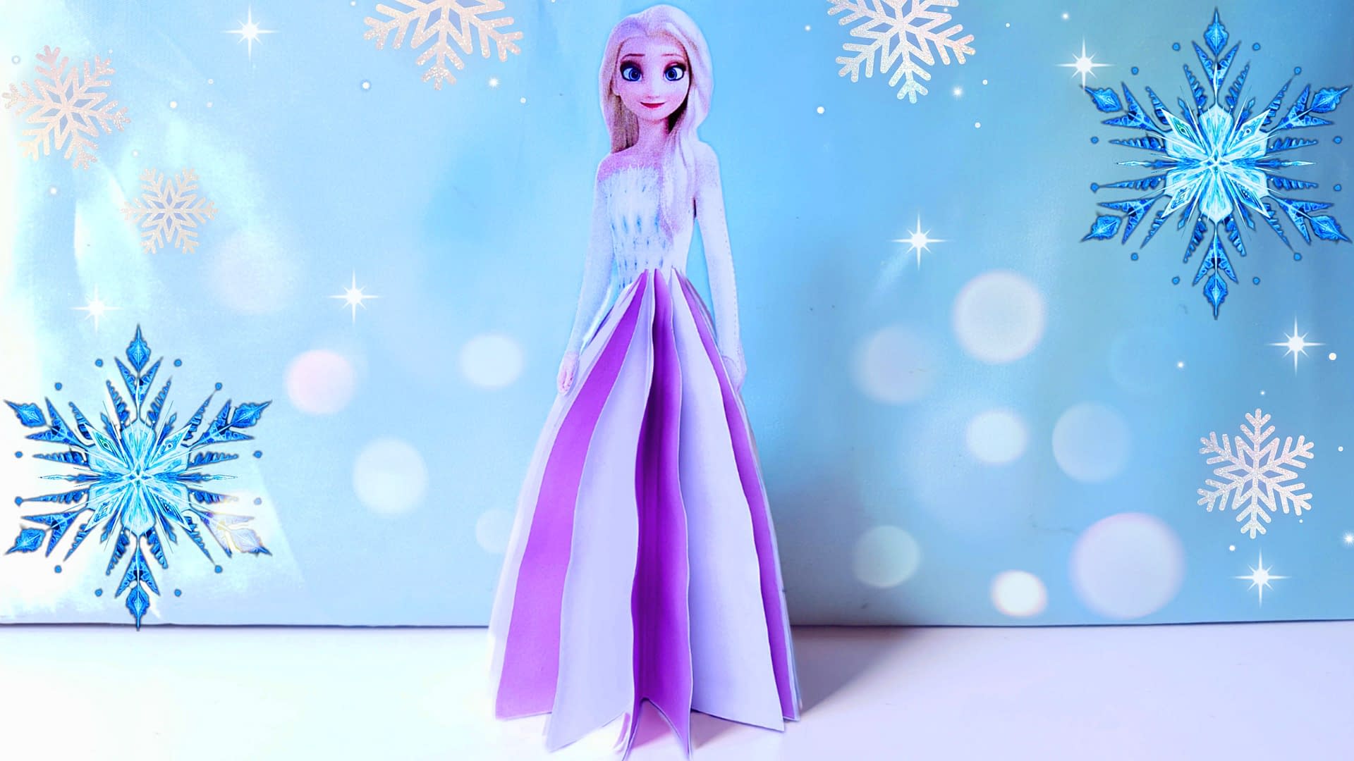 DIY Elsa Doll from Frozen 2| Easy Frozen paper craft| Make your own 2D Elsa  Doll - The Toddler Transitions
